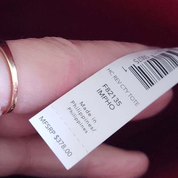 Nwt Coach Reversible Red Horse & Carriage Shoulder Bag Purse - Picture 16 of 16